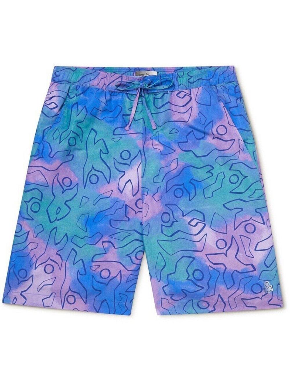 Isabel Marant - Heloa Wide-Leg Long-Length Printed Swim Shorts Size L Vacation